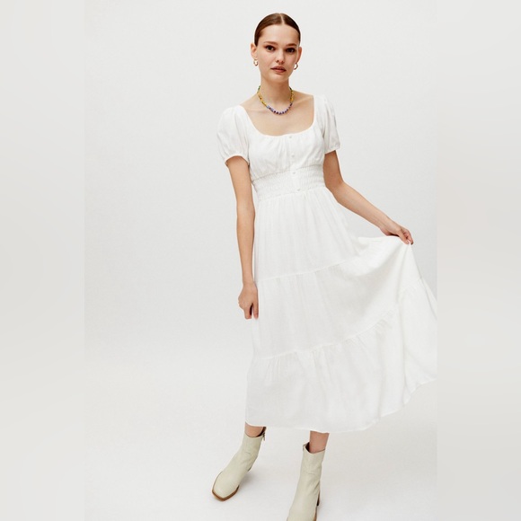 Urban Outfitters Dresses & Skirts - White linen, urban outfitters dress